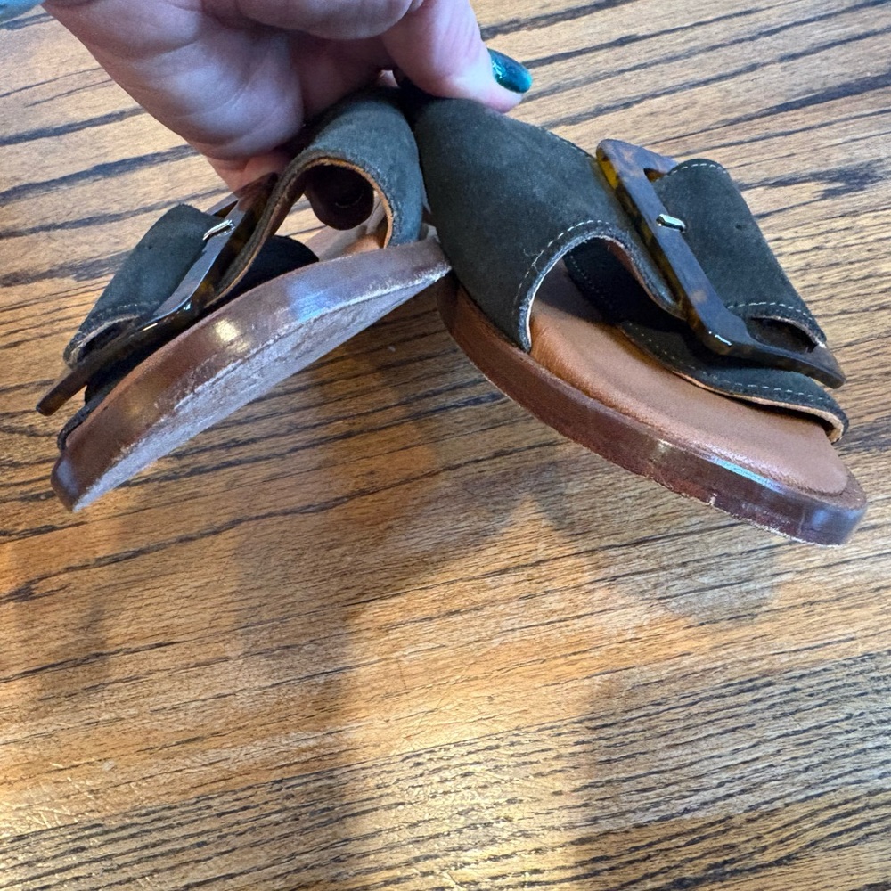 Penelope Chilvers Biarritz Buckle Sandal in Khaki, Size 38 - Picture 3 of 9